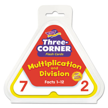 TREND® Three-corner Flash Cards, Multiplication-division, 5.5 X 5.5, 48-set freeshipping - TVN Wholesale